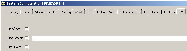  System Configuration - Invoices 